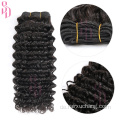 Remy Hair Extension Großhandelspreis Roh 10A menschliches Haar Schuss Jungfrau Brasiliane Deep Wave Curly Gewebe billiges menschliches Haar Bundles